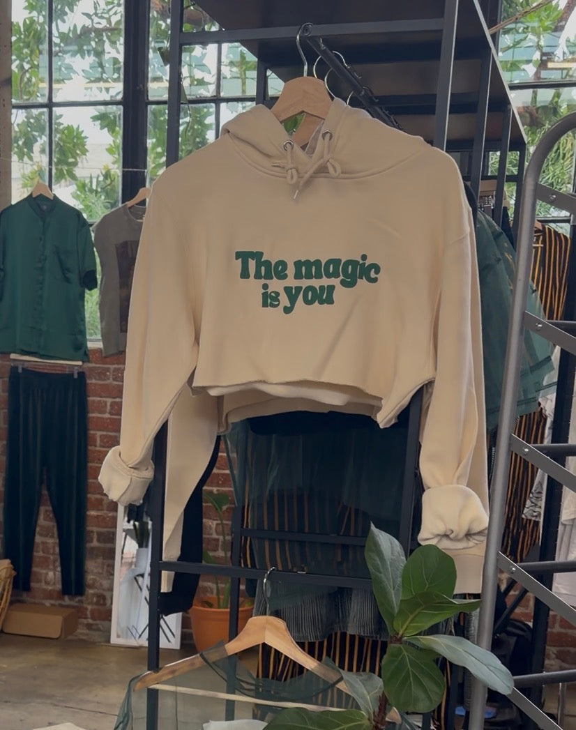 The Magic Is You Crop Hoodie