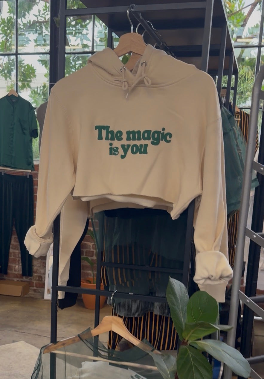 The Magic Is You Crop Hoodie